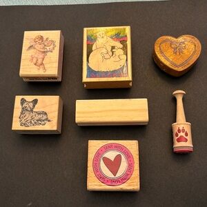 Lot of Rubber Stamps for Craft